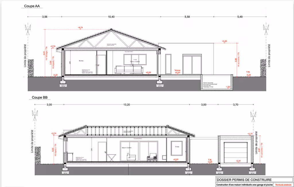 Maison 5 pieces 138m2 a vendre a Tosse - Photo 3/4